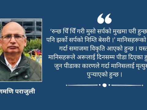 ‘मृत्यु, चिन्ता र चिता’ ‘मृत्यु, चिन्ता र चिता’