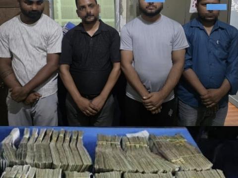 स्रोत नखुलेको ५२ लाख ५० हजारसहित चार जना नियन्त्रण 
